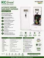 Diffuseur de parfum intelligent KC GREEN avec capteur numérique, pulvérisation automatique pour salle de bain, désodorisant mural moderne à aérosol