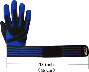 Gants de musculation CLOVIX SPORTS Pro avec sangles de soutien intégrées pour les poignets, antidérapants, rembourrés, pour la salle de sport, l'entraînement et la remise en forme - Product Image 5