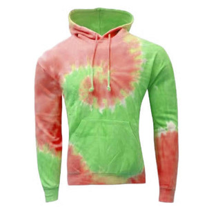 Sweat-shirt à capuche tie-dye élégant pour homme, confortable, à manches longues, avec tissu de qualité supérieure, poche kangourou avant et ourlet côtelé - Product Image 3