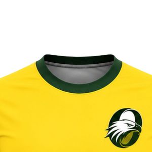 เสื้อฟุตบอลสีเหลืองเขียวแบบซับลิเมชั่นสำหรับผู้ชาย ชุดทีมฟุตบอลแขนสั้น ชุดกีฬา ชุดแข่งขัน เสื้อผ้ากีฬากลางแจ้ง - Product Image 6