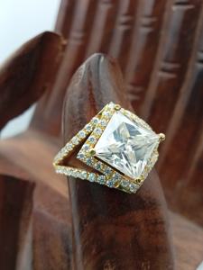 Anillo de boda unisex de moissanita VVS, plata 925, oro de 10K/14K, corte Asscher, banda minimalista para regalo de aniversario de bodas o compromiso. - Product Image 3