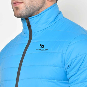 <b>Men</b> Puffer <b>Jacket</b> Winter Warm Padding Custom Fashion Outdoor Hooded Windproof Solid Color <b>Lightweight</b> New High Quality Logo Coat - Product Image 3