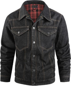 Veste en jean stretch slim pour homme de marque européenne tendance - Product Image 4