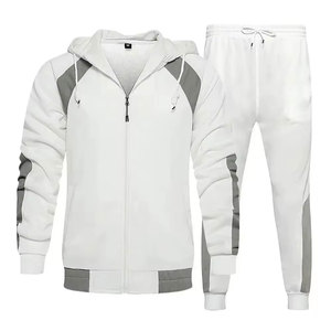 Custom Logo <b>Men</b> Zip Up Jogger Set Athletic <b>Track</b> <b>Jacket</b> Casual Sports Wear Wholesale OEM ODM Supplier - Product Image 1