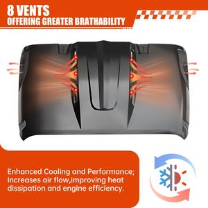 Capó Estilo Avenger para Jeep Wrangler JL JLU 2018+ y Gladiator JT 2020-2023, No Compatible con el Modelo Mojave 392 - Product Image 2