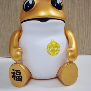 Figura de juguete oficial Hite Jinro Lucky Frog Toad, color dorado, estatua coreana de Soju - Product Image 2
