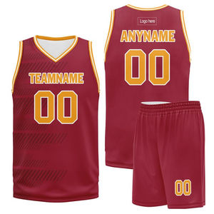 Uniforme de Baloncesto al por Mayor, Sublimado en Poliéster, Conjunto de Camiseta de Baloncesto con Nombre y Número del Equipo Personalizados - Product Image 1