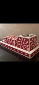 กล่องใส่เครื่องประดับแบบฝังลายทางศาสนาสุดหรูถาดใส่กระดูกมุกขนาดใหญ่ถาดใส่เครื่องประดับที่ได้รับแรงบันดาลใจจากอินเดีย - Product Image 2