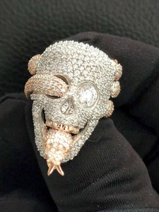 Bague Moissanite Monkey Iced Out en Argent et Or, Bague Statement à Griffes, Bijoux de Luxe Hip Hop pour Hommes, Cadeau de Fête Tendance, Bague Moderne Audacieuse - Product Image 5