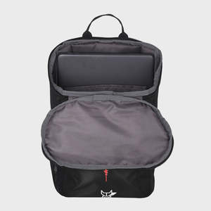 Sac à dos pour ordinateur portable Arctic Fox Comet Black - Grande capacité, sac de voyage d'affaires en PU avec port USB, fermeture éclair, doublure en polyester - Product Image 2