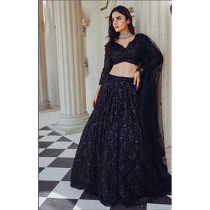 Cjoli Party Wear Lehenga con Sequence & Dori Work para vestidos de Club - Product Image 6