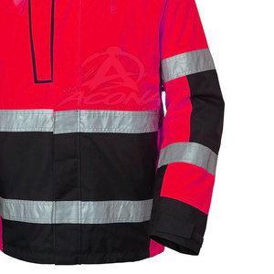 <b>Softshell</b> Men's Hi <b>Visibility</b> CE Certified Plus Size Working <b>Jackets</b> Breathable Quick Dry 100% Polyester Stretch Comfort Utility - Product Image 6