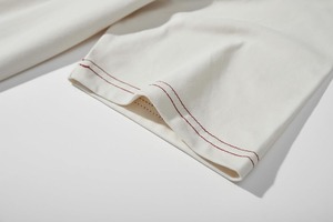T-shirt blanc en coton pour hommes, col rond, manches courtes, coupe régulière, couleur unie, respirant, décontracté - Product Image 2