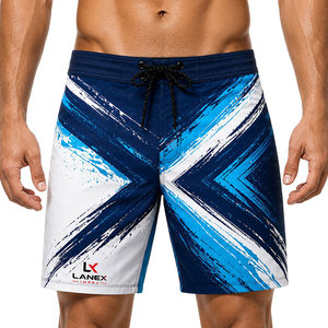 Custom <b>Men</b>’s Abstract Geometric Print Board Shorts Quick Dry Surf Swim <b>Trunks</b> 4-Way Stretch Beachwear Summer Water Sports Shorts - Product Image 1