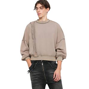 เสื้อสเวตเชิ้ตคอตตอนแบบหนา ซักย้อมสีเอซิด คุณภาพสูง รุ่นใหม่ล่าสุด สวมใส่ได้ทั้งชายและหญิง แบบคอกลม รับผลิตตามสั่ง ขายส่ง - Product Image 4