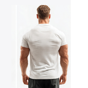 Workout Fitness Tee Shirts <b>Men</b> Short Sleeve Gym Trainer T Shirt <b>Mens</b> Lightweight Quick Dry Bodybuilder T Shirts <b>Men's</b> - Product Image 3