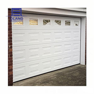 Portes <span class=keywords><strong>de</strong></span> <span class=keywords><strong>garage</strong></span> pliantes en acier modernes Cosyhouse, isolation thermique, fonctionnement électrique ou manuel, protection des doigts, solution complète - Product Image 2