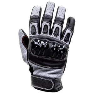 Guantes de Motocicleta de Cuero con Agarre Mejorado, Guantes de Cuero de Primera Calidad, Duraderos y Elegantes para Carretera, con Agarre Reforzado - Product Image 6