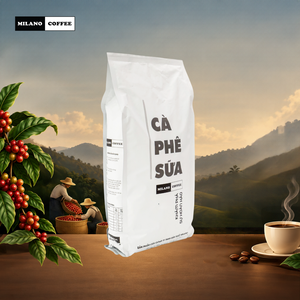 มิลาโน่ คอฟฟี่ เลกาซี กาแฟเวียดนามผสมนม 1 กก. โรบัสต้า ดาร์ก กราวด์ ซีรีส์ - Product Image 1
