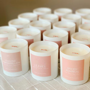 Scented <b>Soy</b> <b>Candle</b> Set Minimalist Glass Jar Aromatherapy Home Decoration Floral Plant Scent 60 Hours Burn Time 100% Organic - Product Image 3