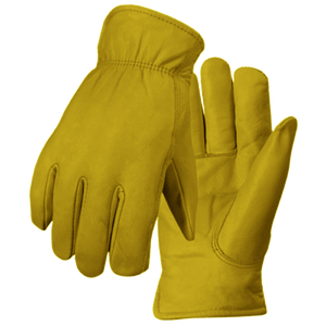 Heavy-Duty Sheep Grain Leather Driving <b>Gloves</b> Comfortable Abrasion-Resistant Industrial Safety Work Wear Reflective Logo - Product Image 2
