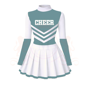 Uniformes de Animadoras Personalizados con Logotipo OEM, Tallas Grandes, Ropa de Práctica para Niñas, Jóvenes y Mujeres, Vestidos, Faldas y Disfraces - Product Image 1