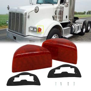 2 Pezzi Indicatori di Direzione Triangolari a 31 LED con Lente Ambra Compatibili con Peterbilt 357/359/365/378/379 - Product Image 1