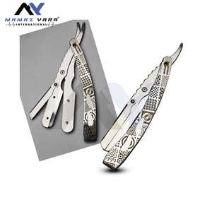 Navaja de Afeitar Profesional Plegable para Hombre, de Acero Inoxidable, para Recortar la Barba, para Salón y Cuidado Personal en Casa - Product Image 3