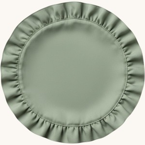 Servilletas de Mesa Color Verde Salvia con Volantes, Servilletas de Tela para Cena, para Hogar y Hotel, Suministro al por Mayor, Personalización Disponible, MOQ Bajo - Product Image 1