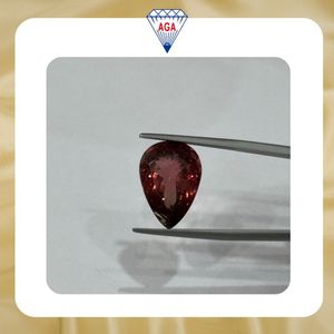 Pendentif en tourmaline rose naturelle taille poire 12 carats, pierre précieuse en vrac, qualité AAAA, forme goutte d'eau, provenance Madagascar, qualité bijoux fins, vente en gros - Product Image 2