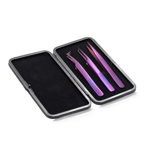 Support de pinces à cils premium pour extensions de cils, kit de pinces à volume, boîte d'emballage magnétique pour pinces - Product Image 1