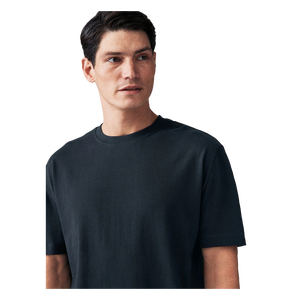 T-shirt en coton uni à coupe classique pour homme, manches courtes, col rond, jersey décontracté - Product Image 4