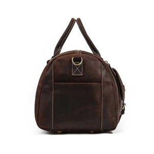 Sac à dos de voyage sportif unisexe personnalisé avec logo, en cuir véritable, imperméable, léger, avec compartiment à chaussures, grande capacité - Product Image 4