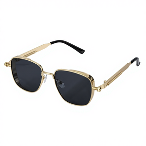 Gafas de Sol Cuadradas con Marco Metálico, Protección UV400, Estilo Retro, para Pesca, Viajes, Hombres y Mujeres, Venta al Por Mayor - Product Image 4