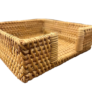 Cestas de Ratán Ecológicas Ajustables con Asas para Revistas, Muebles Comerciales Europeos de Forma Natural/Personalizada para Oficina en Casa - Product Image 1