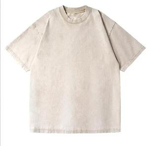 Camiseta Oversize para Hombre con Lavado Ácido, Logotipo Personalizado, Algodón Vintage, Estilo Urbano, Fabricante Mayorista de Ropa - Product Image 3