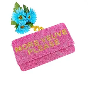 Veuve s'il vous plaît personnalisé perlé fête pochette sac de soirée Designer dames sacs à bandoulière sacs à main de luxe et sacs à main fêtes - Product Image 1