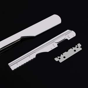 Navaja de Afeitar Plegable, Cortadora de Barba Manual, Afeitadora Profesional de Acero Inoxidable, Soporte para Navaja de Afeitar Afilada de Salón - Product Image 3