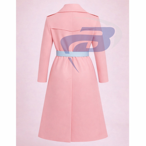 Manteau long en laine de haute qualité pour femmes, style trench-coat, de la sororité Jack And Jill Of America (JAJOF), avec ceinture. - Product Image 2