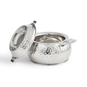 Bol de service coréen en acier inoxydable avec deux poignées - Product Image 6