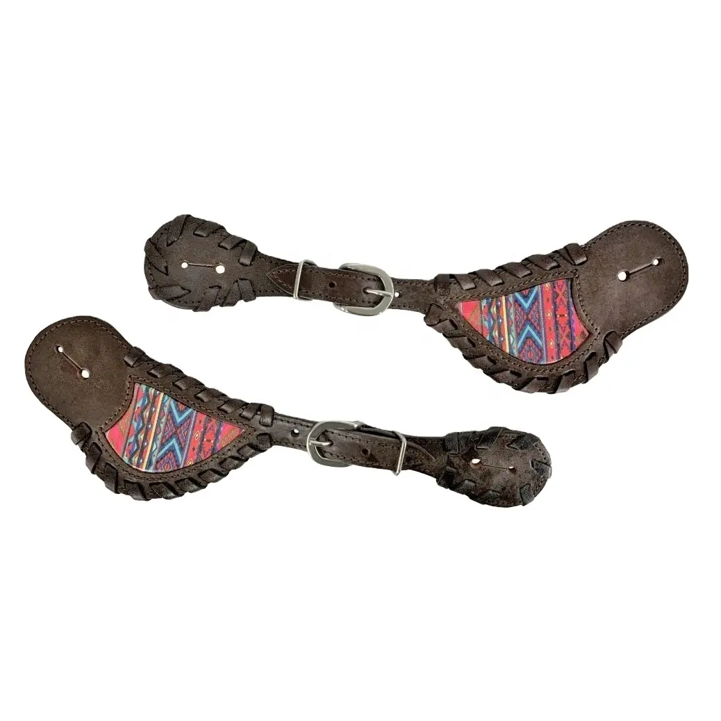 Genuine Leather Handmade Western Spur Strap With Stainless Steel Hardware Indian Supplier Wholesale Manufacturer