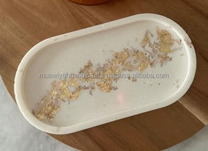 Bandeja rectangular redonda de resina de la mejor calidad con hermoso diseño - Product Image 3