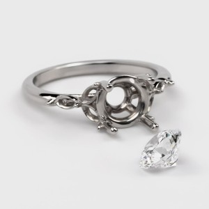 Anillo de Compromiso con Diamante Cultivado en Laboratorio, Corte Redondo VVS de 2.00 Ct, Piedras Laterales Marquise, Oro de 10K, 14K, 18K, Anillo de Novia, Venta al Por Mayor, OEM, ODM - Product Image 2