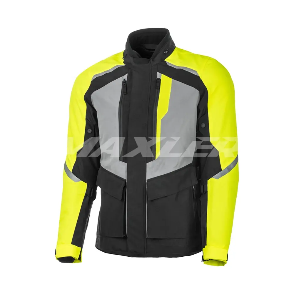 Oem Long Cordura Têxtil Motocicleta Jaqueta Confortável Temporada Motociclista Racing Jacket Touring Reflective Moto Vestuário