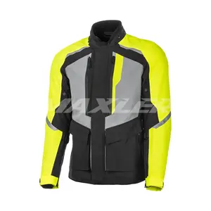 Oem uzun kordura tekstil motosiklet ceket rahat sezon Biker yarış ceketi Touring yansıtıcı motosiklet giyim