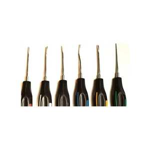 High Quality Dental 6 Pieces Luxating Root Elevator Set Black Plastic Handle Surgery <b>Instruments</b> CE Certified By Grip Surgical - Product Image 4