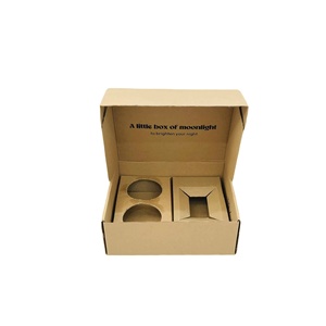 Boîte en carton ondulé écologique et recyclable personnalisée pour l'emballage de parfums et de bougies, cadeaux - Product Image 3