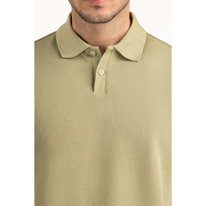 Nouveautés : Polos personnalisés en gros, 100 % coton piqué, manches courtes, anti-plis, pour hommes, avec logo de marque, pour le golf - Product Image 6