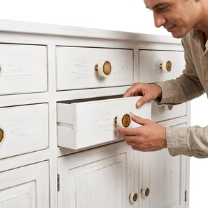Poignée de meuble ronde en bois incrusté pour tiroir, salle de bain, maison, bureau – Design moderne, installation facile - Product Image 4