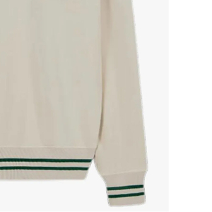 Sudadera Casual de Manga Larga con Cuello Redondo y Ribete en Contraste Verde Crema para Mujer, Ropa al por Mayor 2026 - Product Image 3